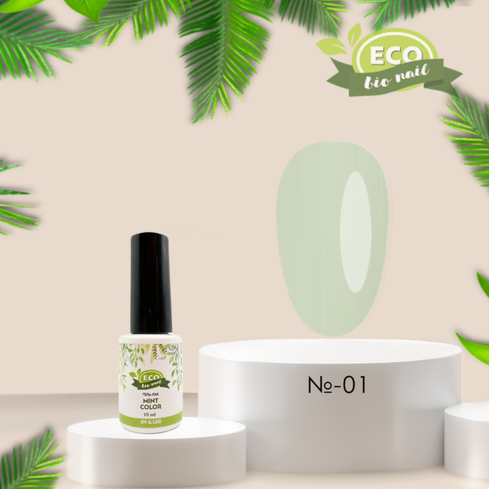 ECO Гель-лак «Mint Color» №1, 10мл